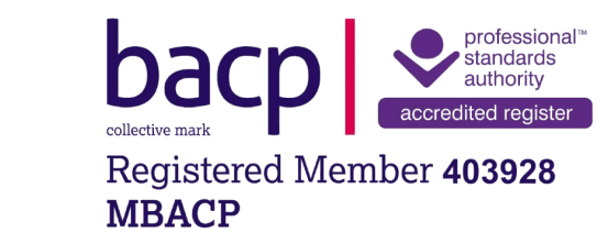 BACP Registered Member 403928, MBACP, accredited by the Professional Standards Authority